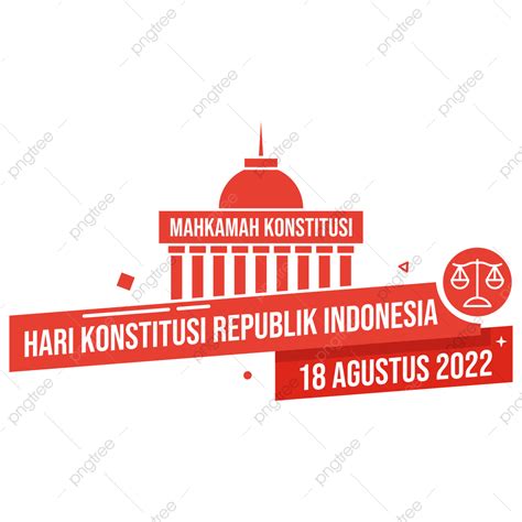 Selamat Hari Konstitusi Republik Indonesien Tag Der Verfassung Nationaler Verfassungstag