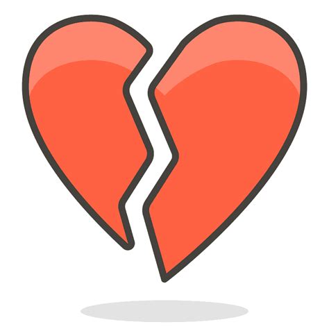 Broken Heart Emoji Transparent