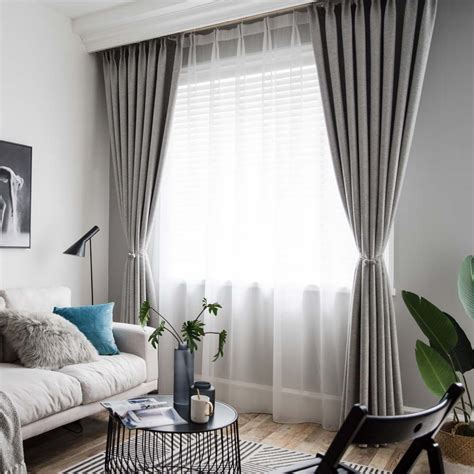 Modern Grey Curtains For Living Room Contemporary Living Room With Gray