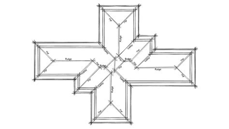 Basic And Easy How To Draw A Roof Plan In Autocad Tutorial Hip Roof