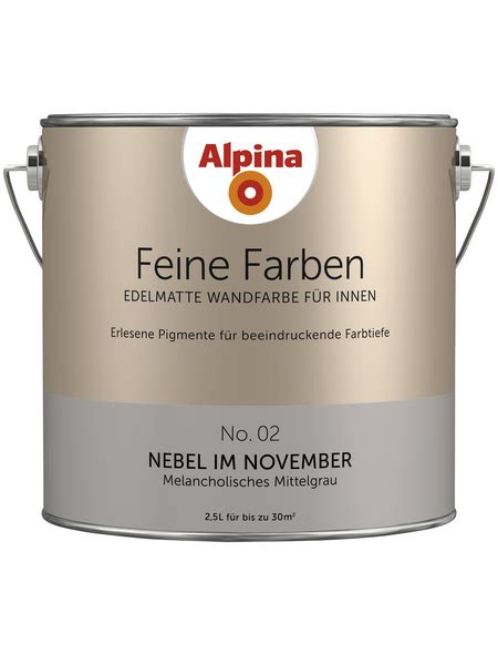 We did not find results for: ALPINA Dispersionsfarbe »Feine Farben«, Nebel im November ...