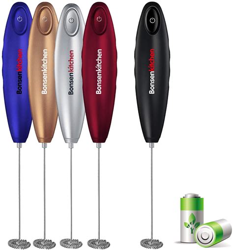 Handheld Milk Frother Electric Hand Foamer Blender Mini Battery