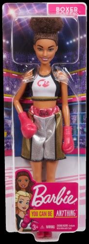 Barbie Boxer Brunette Doll With Boxing Outfit And Pink Boxing Gloves 1