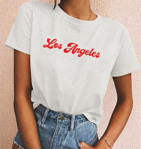 Los Angeles Shirt Los Angeles Shirt La Shirt Los Angeles Etsy
