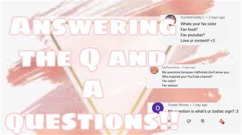 Q And A Answering Your Questions Part 1 Youtube