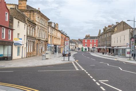 Ayr Town Centre And Pedestrianisation South Ayrshire Scotland Editorial