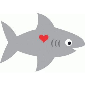 Download Cute shark love | Cute shark, Silhouette design, Shark ...