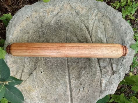 Large 17 Handmade Wooden Rolling Pin Solid Wood Rolling Etsy
