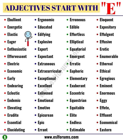 List Of Adjectives The Ultimate List Of Adjectives In English With Esl