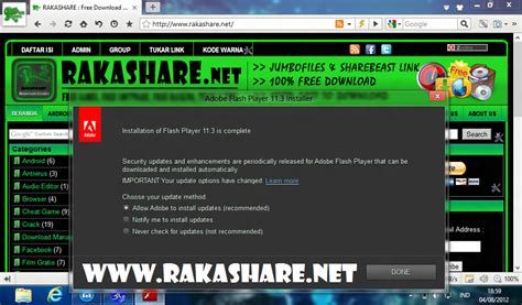 This release includes bug fixes and enhancements related to security. Adobe Flash Player 11.3.300.270 for IE & Non IE ...