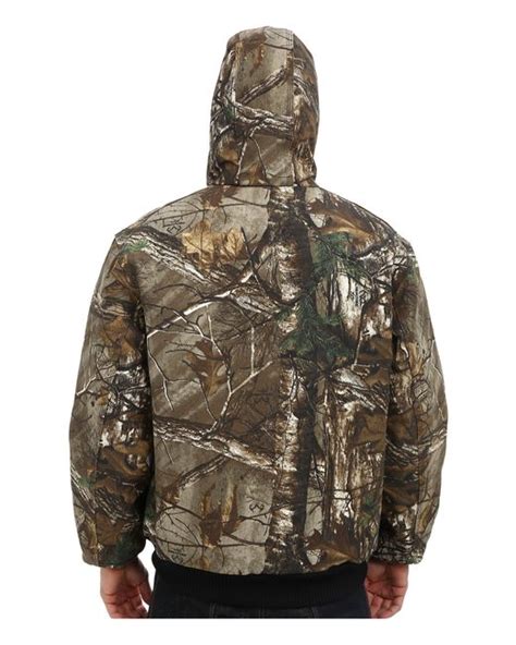 Carhartt Qfl Camo Active Jacket In Green For Men Realtree Xtra Save