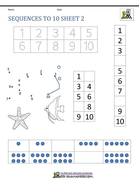 I love these fun ways to teach the alphabet to my toddler! Preschool Number Worksheets - Sequencing to 10