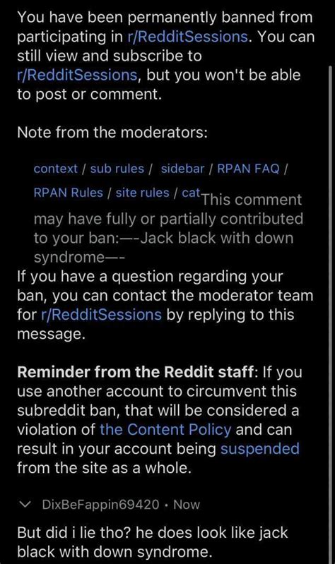 You Have Been Permanently Banned From Participating In R Redditsessions You Can Still View And