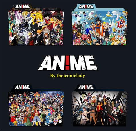 Anime Collection Folder Icons By Theiconiclady On Deviantart