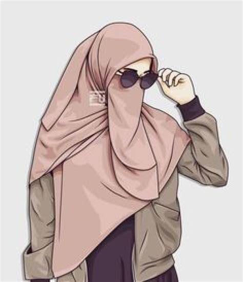 Nah, gambar sketsa kartun ini bisa juga kamu jadikan sebagai gambar untuk mewarnai. 75 Gambar Kartun Muslimah Cantik Dan Imut Bercadar