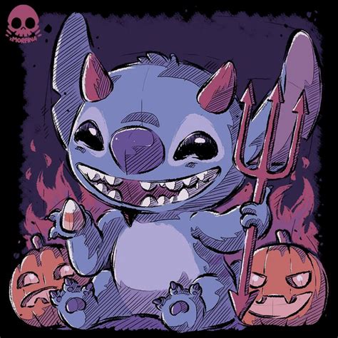 Halloween Stitch By Xmorfina92 On Deviantart Kawaii Halloween Stitch