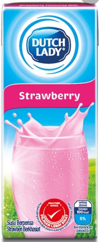 Dutch Lady Uht Strawberry Milk Ml