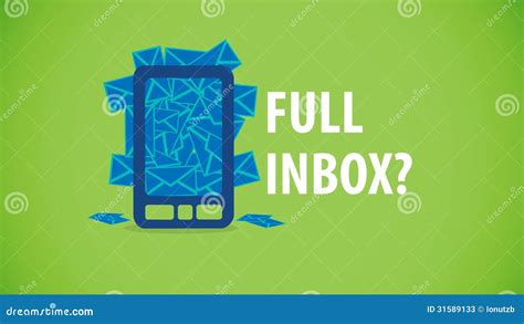 Full Email Mobile Inbox Stock Photos Image 31589133