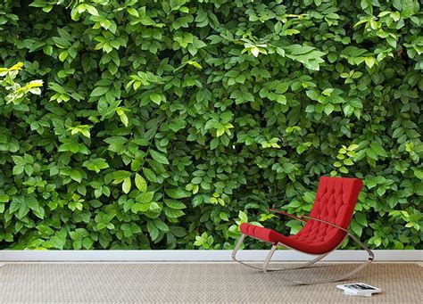 Green Leaves For Background Wall Mural Wallpaper Canvas Art Rocks