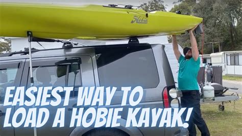 Hobie Outback Kayak Loading The Easy Way Using Rhino Side Loader Youtube