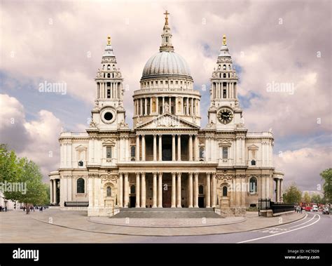 Front Elevation St Pauls Cathedral Hi Res Stock Photography And Images