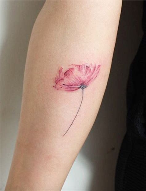Pink Flower Tattoo Inkstylemag Pink Flower Tattoos Tattoos Flower