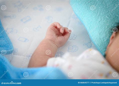 Newborn Baby Boy Hand Stock Image Image Of Cute Little 86864577