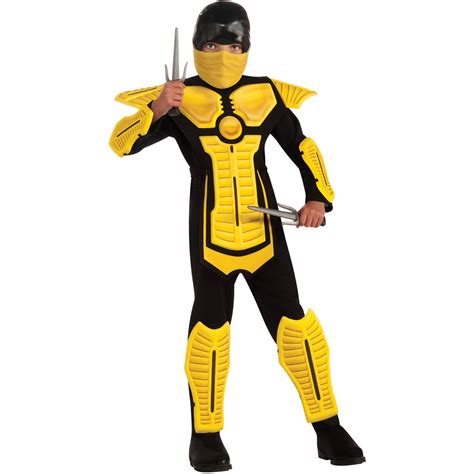 Yellow Ninja Boy Halloween Costume