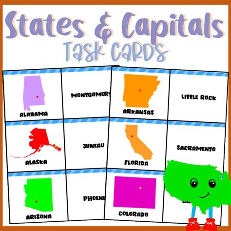 States And Capitals Printable Flashcards Sexiz Pix