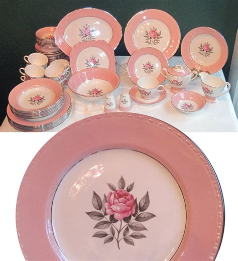 Wedding China Dinnerware Set Norway Rose By Thetupperwareshop