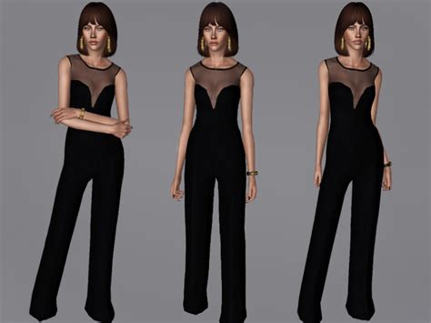 The Sims Resource Black Jumpsuit