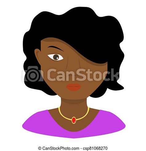 African American Woman African American Woman Avatar Vector