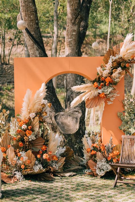 Burnt Orange Weddings Fall Wreath Wedding Ideas Wreaths Home Decor