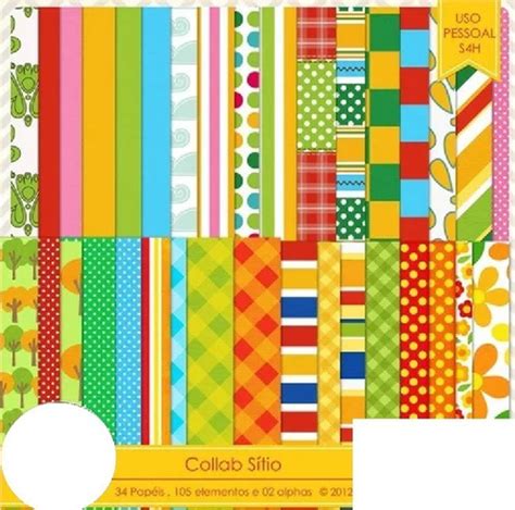 Kit Imprimible Fondo Mixtos Colores Lineas Clipart Imágen 3 Cuotas