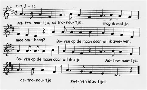 Astronautje Liedjes, Ruimte thema, Ruimte