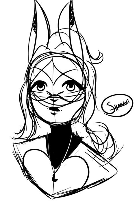 Rena Rouge Miraculous Cartoon Coloring Page
