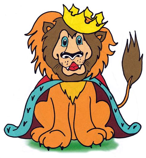 Раскраска Лев в короне - распечатать бесплатно