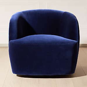 Gwyneth Navy Velvet Chair 