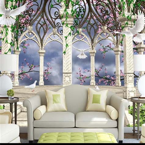 Floral Photo Wallpapers 3d Custom Large Wall Mural Rome Gardens