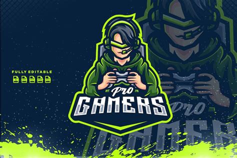 Pro Gamers Logo Gaming Graphic Templates Envato Elements