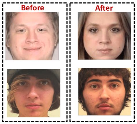 Male To Female Before And After Faces