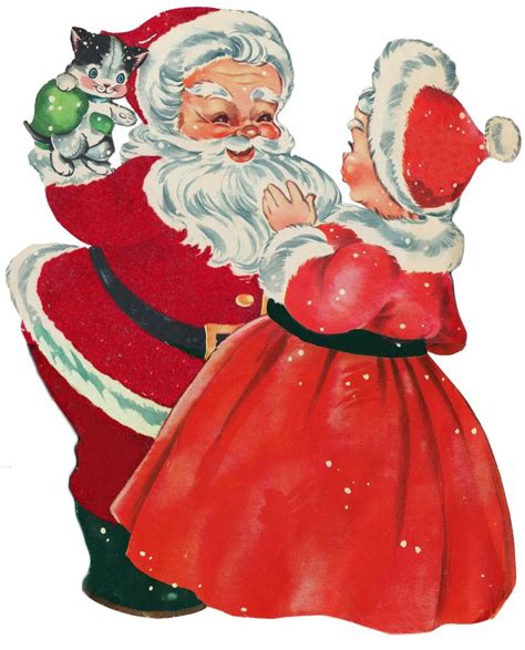 Santa And Mrs Claus Mr And Mrs Claus Navidad Retro Imprimibles