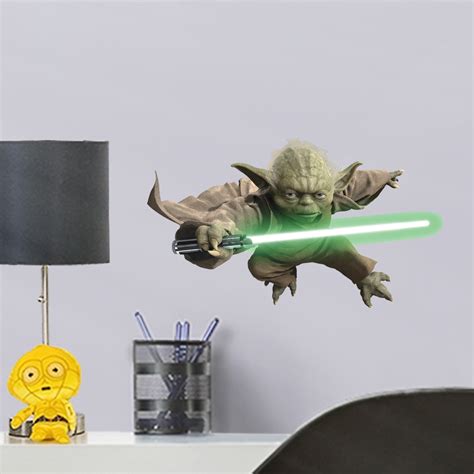 Fathead Yoda Large Officially Licensed Star Wars Removable Wall Decal
