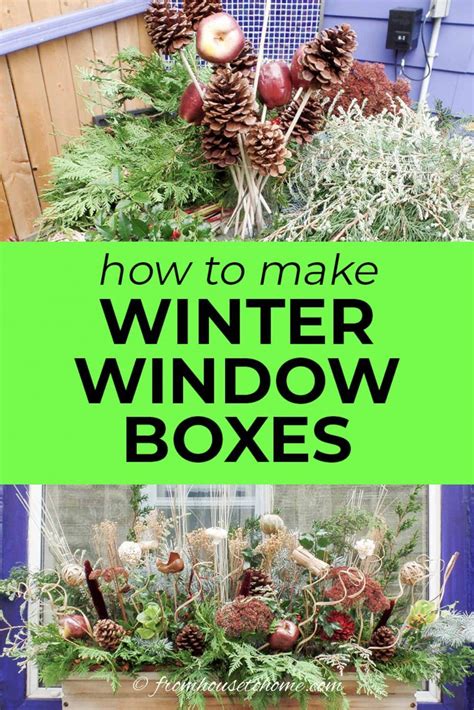Winter Window Boxes How To Make Winter Planter Displays The Easy Way