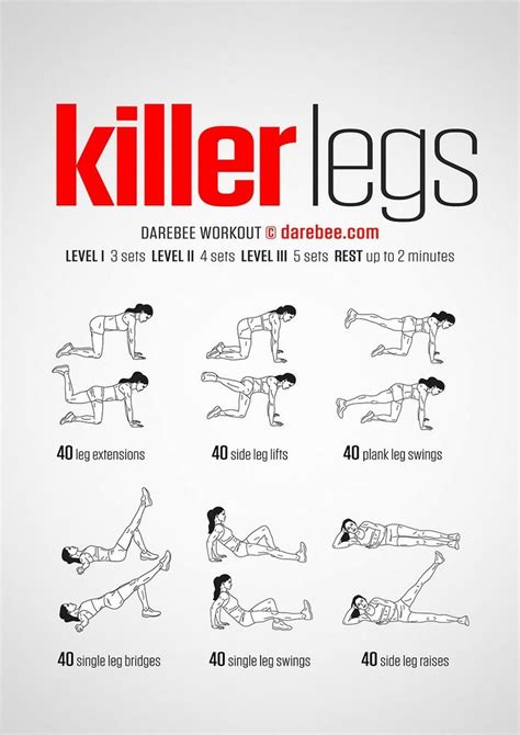 A Poster With Instructions On How To Do Killer Legs