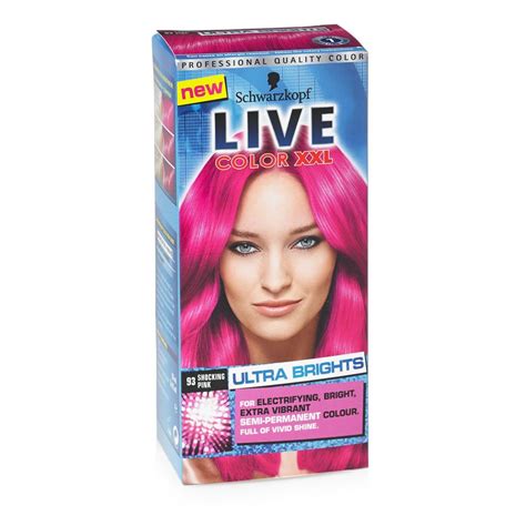 Schwarzkopf Live Ultra Brights Or Pastel Shocking Pink 093 Semi Permanent Hair Dye Pink Hair