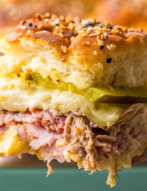 Cuban Sliders Appetizer Recipe The Chunky Chef
