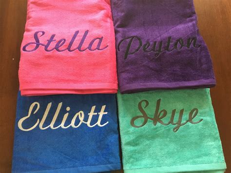 Personalized Beach Towel Personalized Towel Pool Towel Etsy