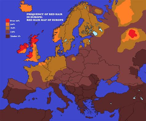 Weitere ideen zu england karte, england, karten. Eine Karte aller Rothaarigen in Europa: | 21 Bilder, die ...