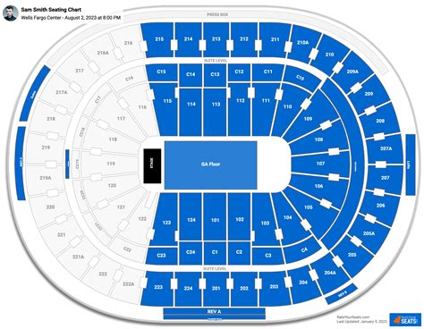 Wells Fargo Center Concert Seating Chart
